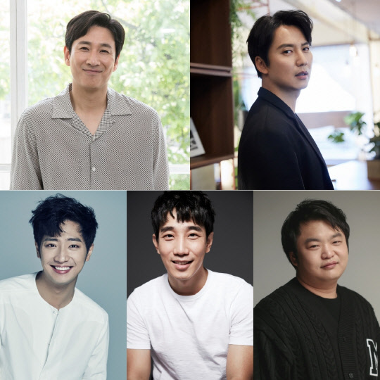 왼쪽 상단부터 시계방향으로 이선균, 김남길, 고규필, 김민식, 이상엽(사진=tvN 제공)